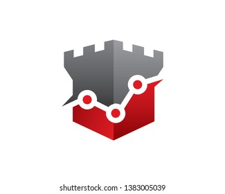 Palace Stats Logo Template, Icon, Symbol