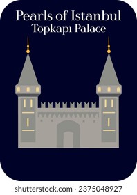 Topkapı Palace Vector Illustarion (Pearls of Istanbul Series)