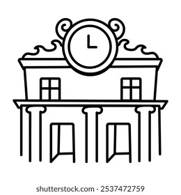 Palace of versailles icon in drawing style 
