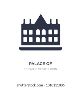 palace of versailles icon on white background. Simple element illustration from Monuments concept. palace of versailles icon symbol design.