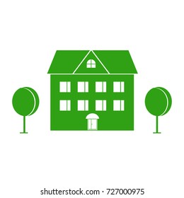 palace villa icon vector
