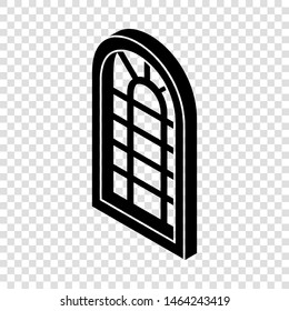 Palace window frame icon. Simple illustration of palace window frame vector icon for web