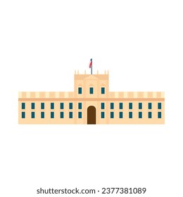 palacio de la moneda vector isolated