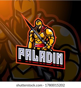 Paladin esport mascot logo design