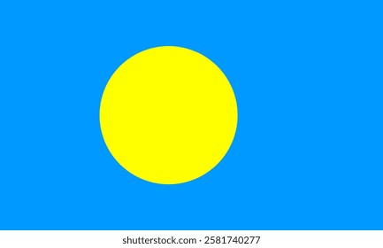 Palau Flag, Flag of Palau