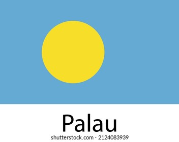 PALAU FLAG DESIGN FOR SOCIAL MEDIA AND PRINT MEDIA.