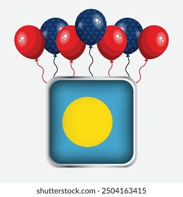 Palau Flag Independence Day Celebration