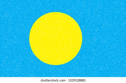 Palau Flag Simple Vector Palau Flag Stock Vector (Royalty Free ...