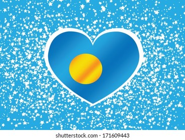 Palau flag themes idea design