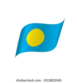 Palau flag, vector illustration