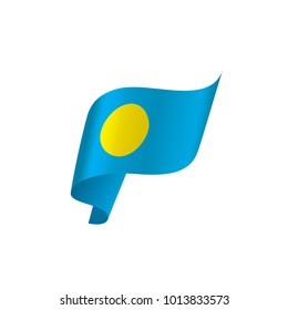 Palau flag, vector illustration