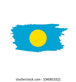 Palau flag, vector illustration