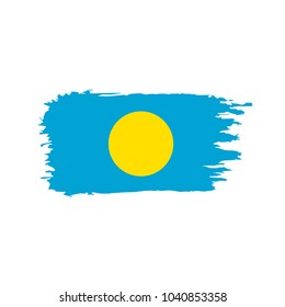 Palau flag, vector illustration