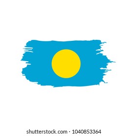 Palau flag, vector illustration
