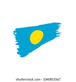 Palau flag, vector illustration