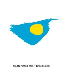 Palau flag, vector illustration