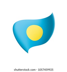 Palau flag, vector illustration