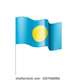 Palau flag, vector illustration