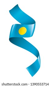 Palau flag, vector illustration on a white background