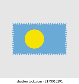Palau Flag Vector. National Flag