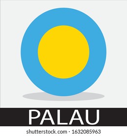 palau flags icon with a white background