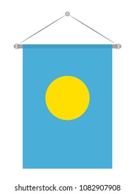 Palau national flag 