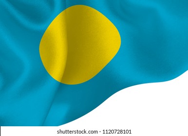 Palau national flag background