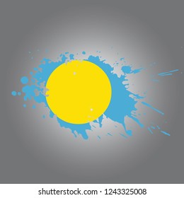 Palau Vector paint stain