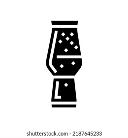 pale ale beer glass glyph icon vector. pale ale beer glass sign. isolated symbol illustration