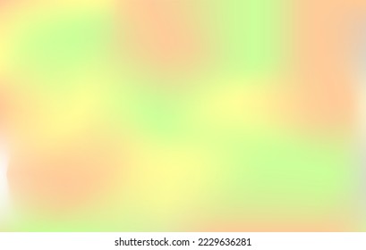 Pale autumn vibe gradient poster. Green yellow orange background. Hot summer style banner. Mint coral gold web design. Mockup for flyer social media wallpaper card cards invitation covers label print.