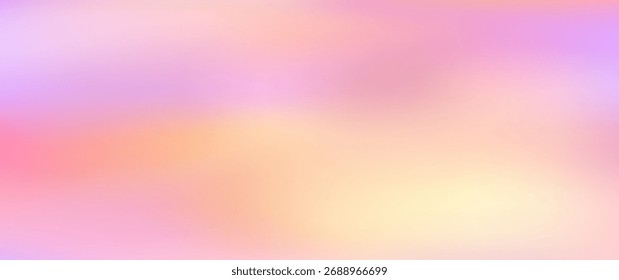 Pale background, color gradient bg. Light pink, yellow gradation bg. Aesthetic blur warm texture. Pastel shadow pattern. Abstract elegant poster. Red, purple, orange colors. Vector illustration