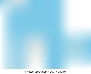 Pale blue background. Light blur backdrop. Delicate pattern. Abstract sky. Vector  holographic texture. Bright fluid liquid. Neon holography, smooth blur backdrop.  Hologram glitch effect. 
