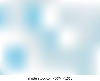 Pale blue background. Light blur backdrop. Delicate pattern. Abstract sky. Vector  holographic texture. Bright fluid liquid. Neon holography, smooth blur backdrop.  Hologram glitch effect. 