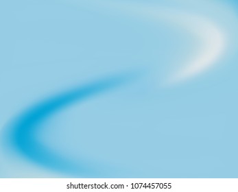 Pale blue background. Light blur backdrop. Delicate pattern. Abstract sky. Vector  holographic texture. Bright fluid liquid. Neon holography, smooth blur backdrop.  Hologram glitch effect. 