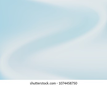 Pale blue background. Light blur backdrop. Delicate pattern. Abstract sky. Vector  holographic texture. Bright fluid liquid. Neon holography, smooth blur backdrop.  Hologram glitch effect. 