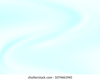 Pale blue background. Light blur backdrop. Delicate pattern. Abstract sky. Vector  holographic texture. Bright fluid liquid. Neon holography, smooth blur backdrop.  Hologram glitch effect. 