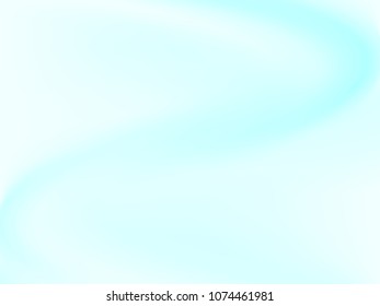 Pale blue background. Light blur backdrop. Delicate pattern. Abstract sky. Vector  holographic texture. Bright fluid liquid. Neon holography, smooth blur backdrop.  Hologram glitch effect. 
