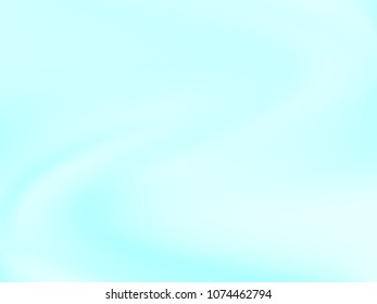 Pale blue background. Light blur backdrop. Delicate pattern. Abstract sky. Vector  holographic texture. Bright fluid liquid. Neon holography, smooth blur backdrop.  Hologram glitch effect. 