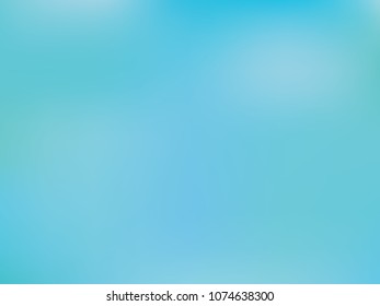 Pale blue background. Light blur backdrop. Delicate pattern. Abstract sky. Vector  holographic texture. Bright fluid liquid. Neon holography, smooth blur backdrop.  Hologram glitch effect. 