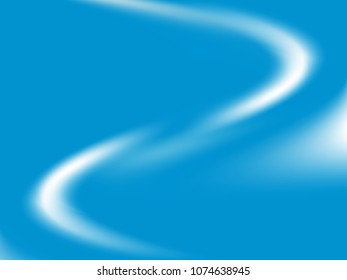 Pale blue background. Light blur backdrop. Delicate pattern. Abstract sky. Vector  holographic texture. Bright fluid liquid. Neon holography, smooth blur backdrop.  Hologram glitch effect. 