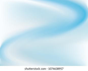 Pale blue background. Light blur backdrop. Delicate pattern. Abstract sky. Vector  holographic texture. Bright fluid liquid. Neon holography, smooth blur backdrop.  Hologram glitch effect. 