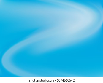 Pale blue background. Light blur backdrop. Delicate pattern. Abstract sky. Vector  holographic texture. Bright fluid liquid. Neon holography, smooth blur backdrop.  Hologram glitch effect. 