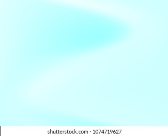 Pale blue background. Light blur backdrop. Delicate pattern. Abstract sky. Vector  holographic texture. Bright fluid liquid. Neon holography, smooth blur backdrop.  Hologram glitch effect. 