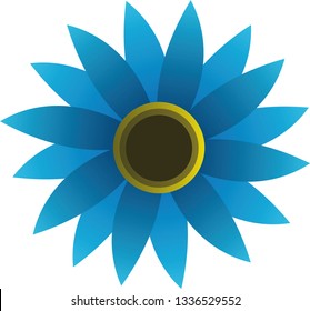 A pale blue flower
