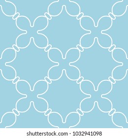 Pale blue geometric print. Seamless pattern for web, textile and wallpapers