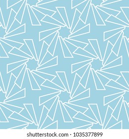 Pale blue geometric print. Seamless pattern for web, textile and wallpapers