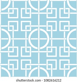 Pale blue geometric print. Seamless pattern for web, textile and wallpapers