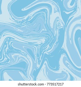 Pale blue marble texture background. Painted illustration.