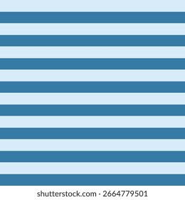 Pale blue and navy blue bold horizontal stripe seamless pattern background
