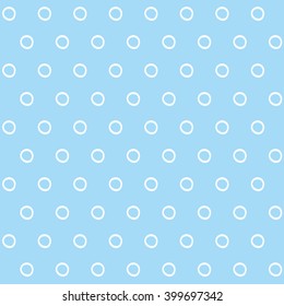 Pale blue polka dot seamless pattern.
Hand drawn irregular dot shape.